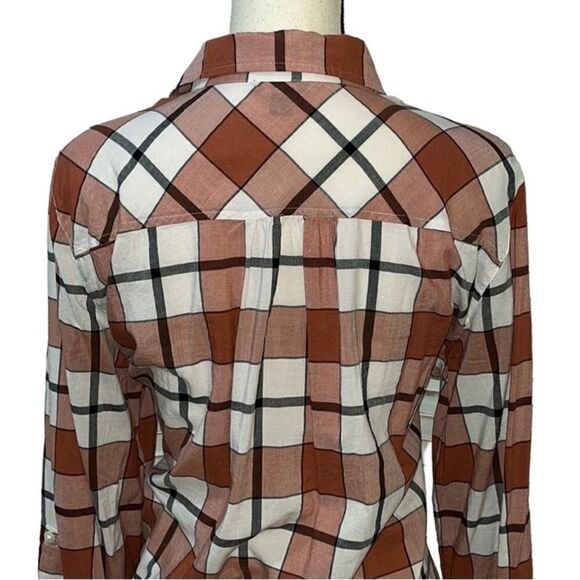 Ann Taylor Factory Relaxed Fit Collared Button Down Blouse - Picture 8 of 12